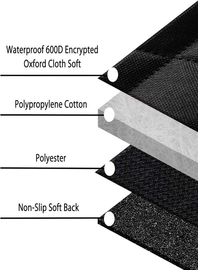 Femuar Dog Car Seat Cover, Waterproof Nonslip Pet Seat Cover for Back Seat with Storage Pockets Mesh Visual Window, Scratch Proof Pet Dog Seat Cover Hammock for Cars Trucks and SUVs, XL-Black - Image 5